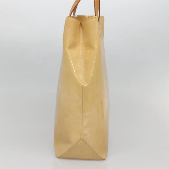 LOUIS VUITTON Monogram Vernis Reade MM Hand Bag Beige M91141 - Picture 4 of 12